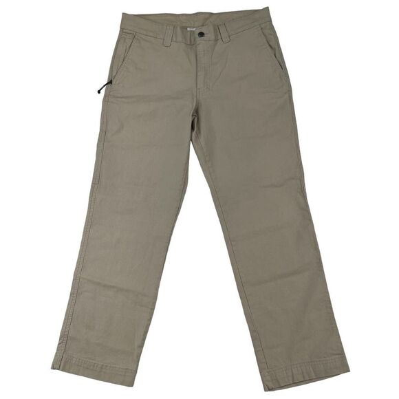 New Columbia Men Beige Pants Regular Fit Straight Lightweight Slash Pockets US34 - Picture 1 of 8